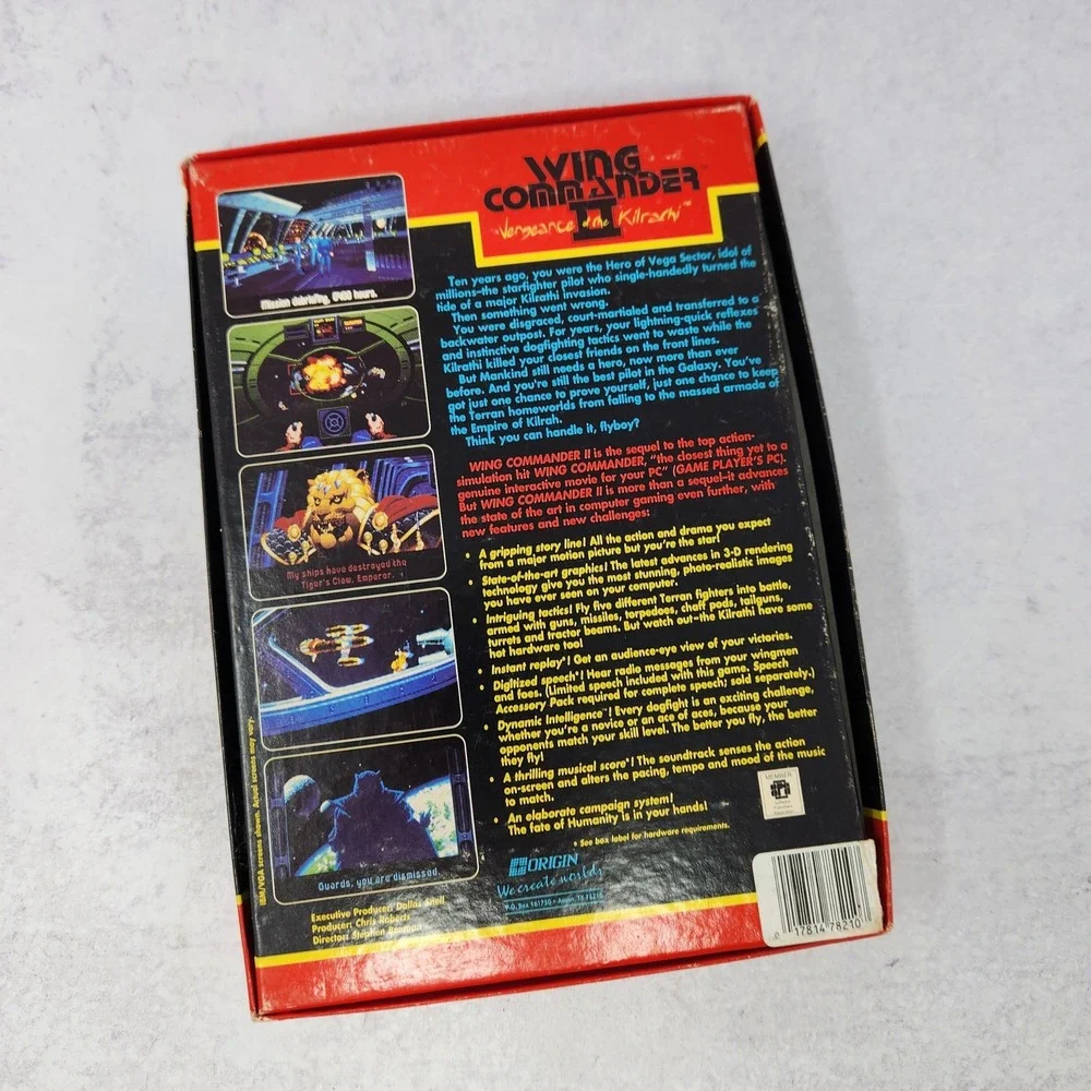Wing Commander II Vengeance Of The Kilrathi 1991 Big‎ Box PC IBM